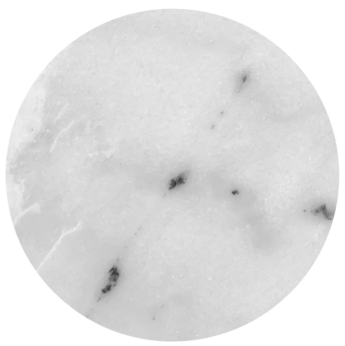 Tafelblad marmer rond 60 cm met bevestigingsplaat