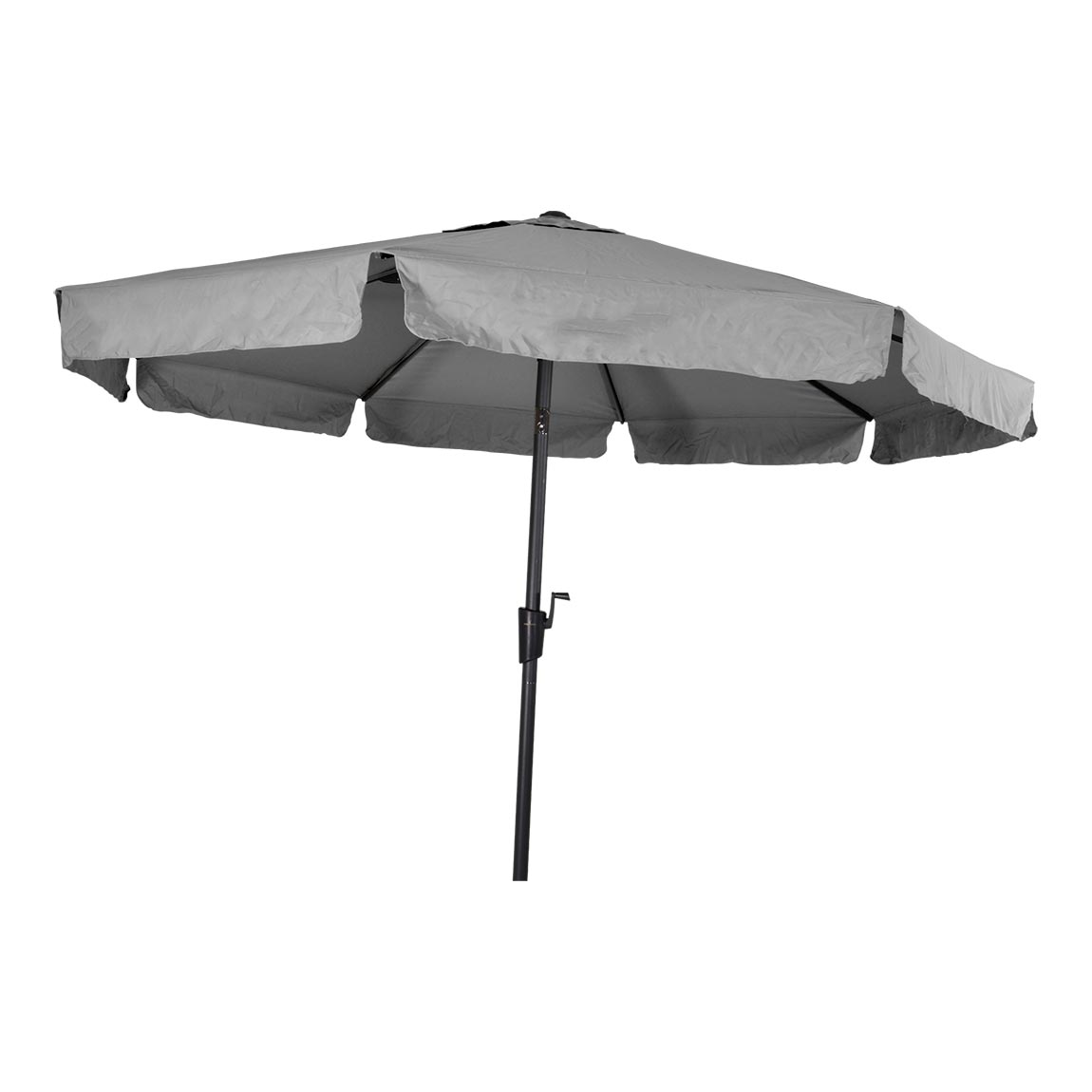 Parasol Libra rond 3 meter met molen kleur grijs
