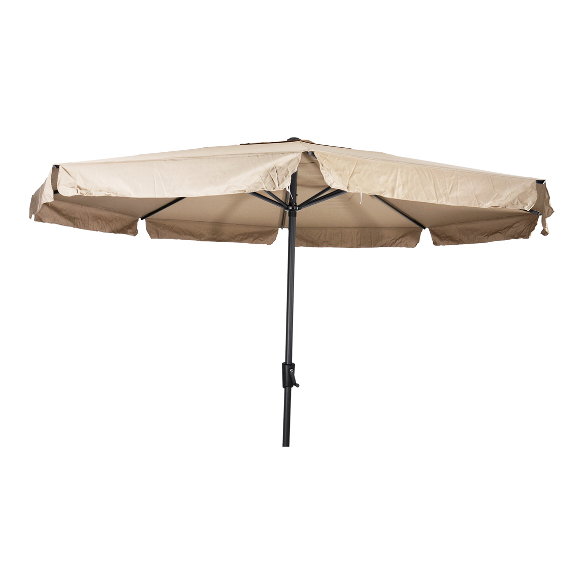 Parasol Libra rond 3,5 meter met molen kleur ecru