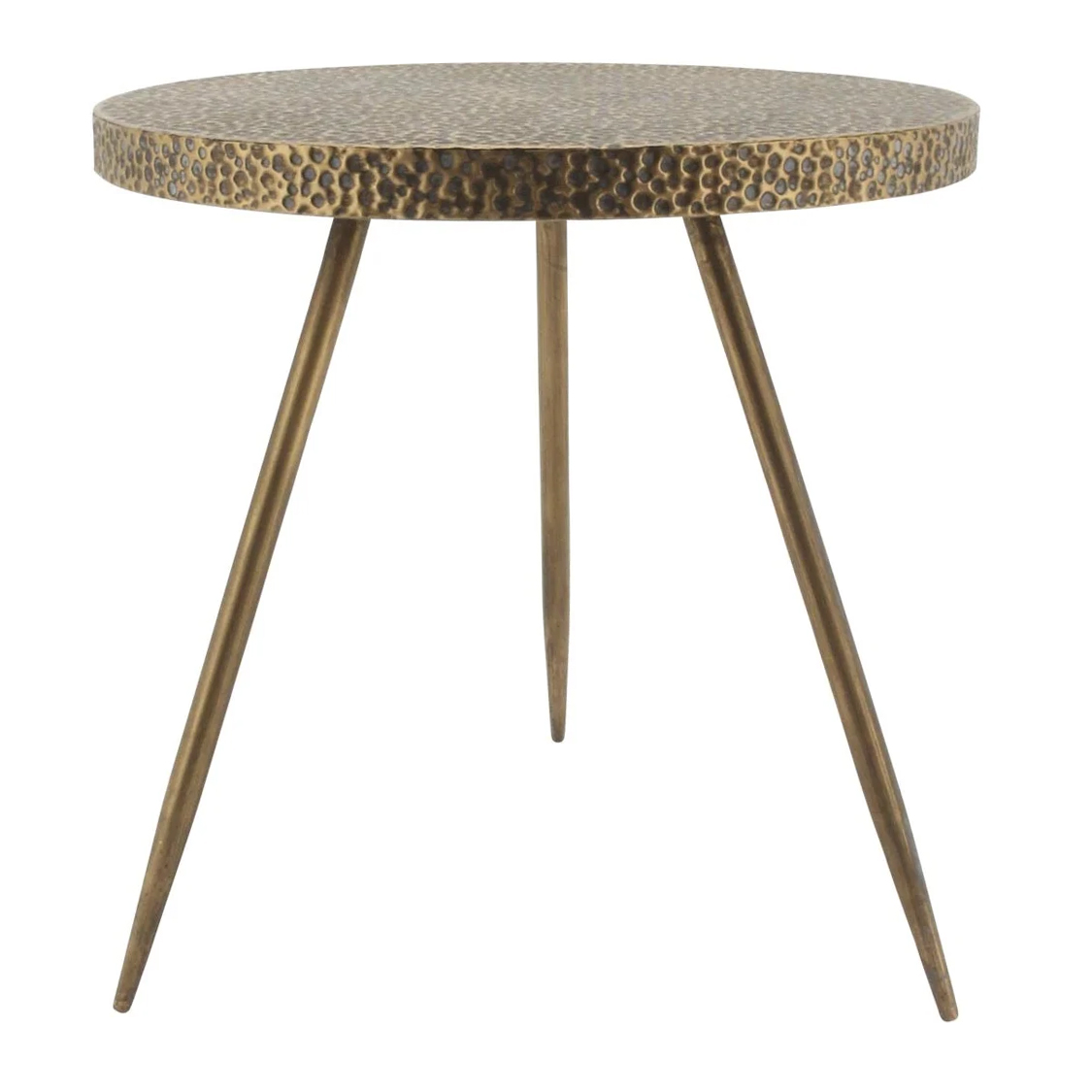 Bijzettafel model Nice rond 45 cm goud