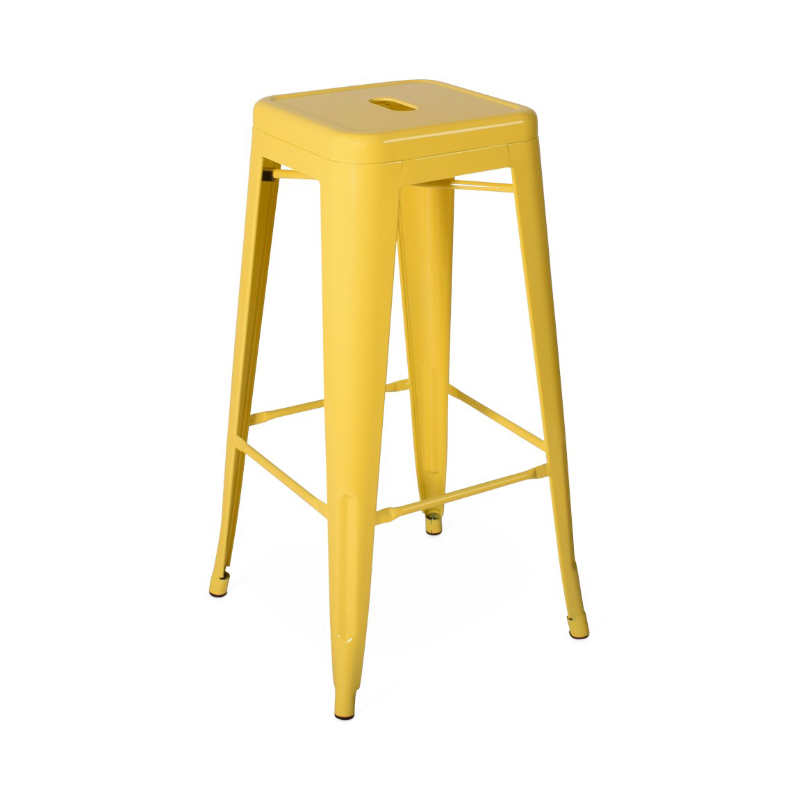 Industriële stapelbare barkruk - geel