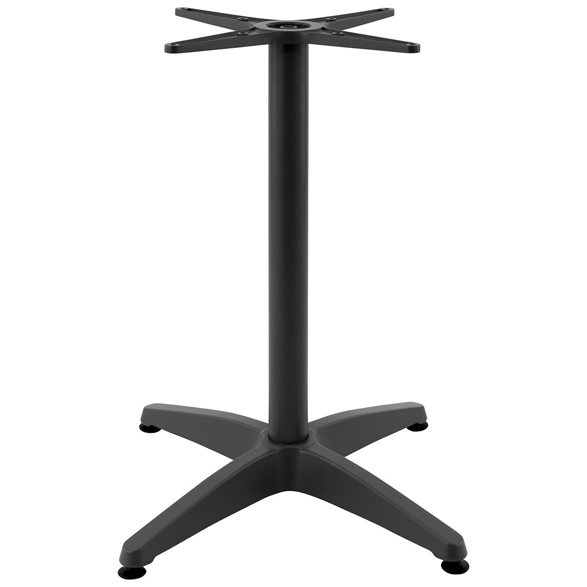 Tafelonderstel aluminium met kruisvoet antraciet