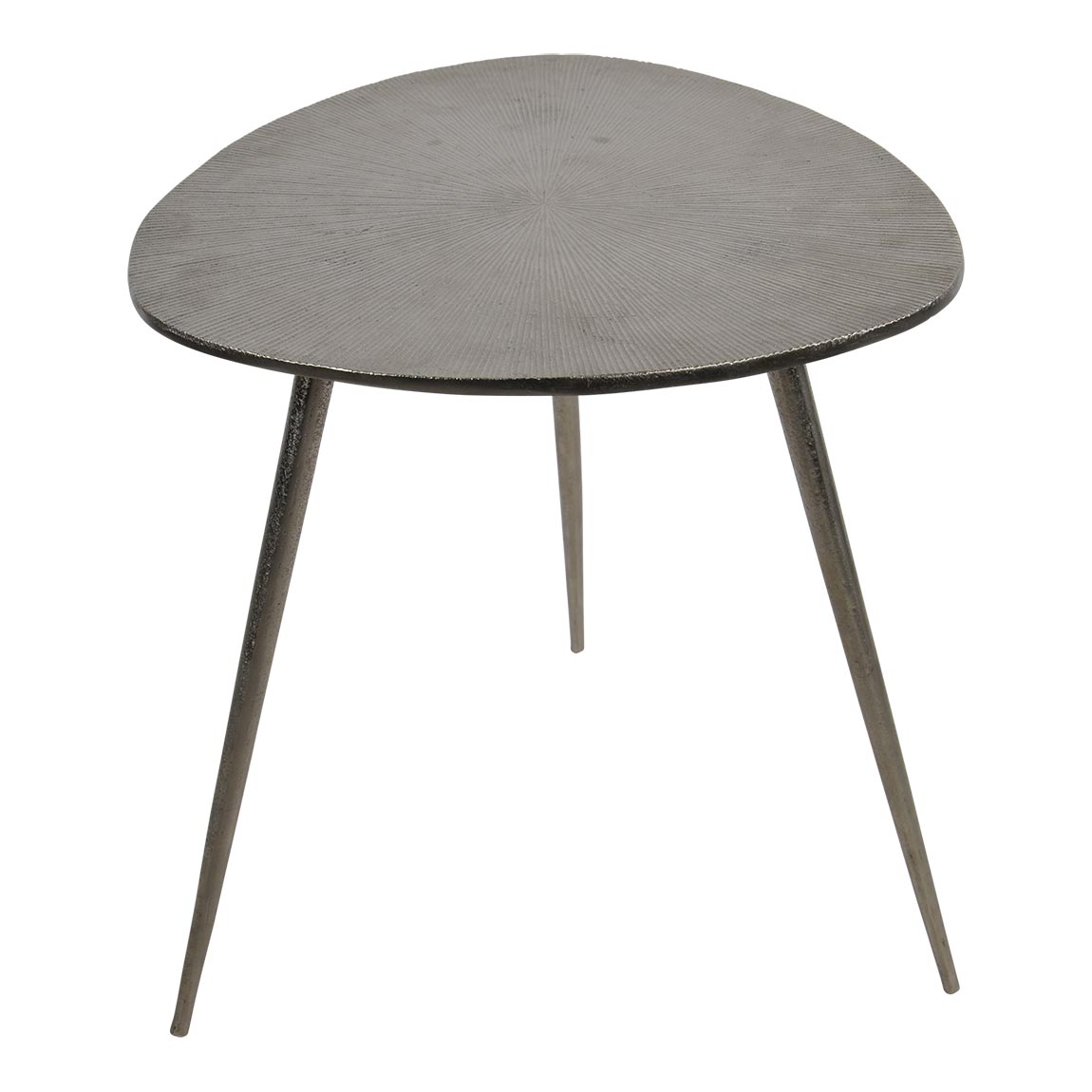 Bijzettafel shine brush aluminium 51 cm hoog