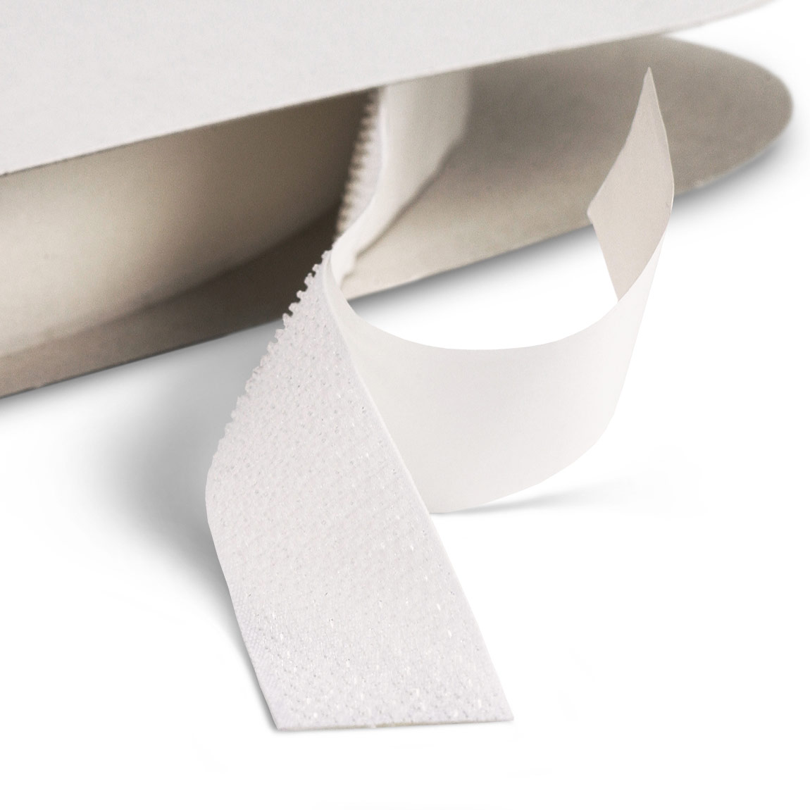 Klittenband haak op rol 20 mm breed 25 meter lang wit