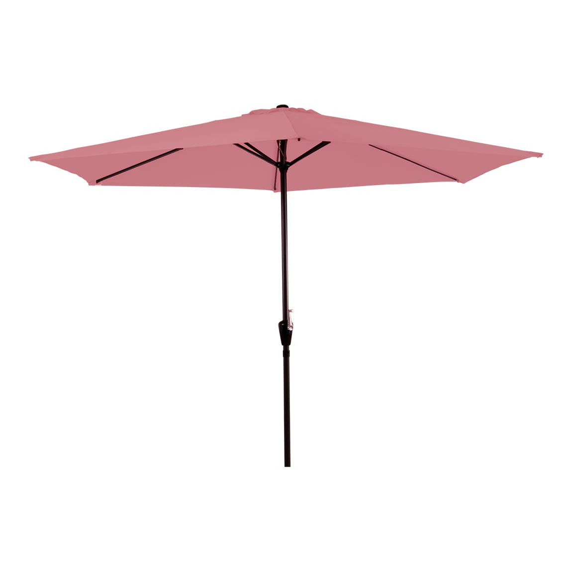 Parasol 3 meter met molen en 6 baleinen roze