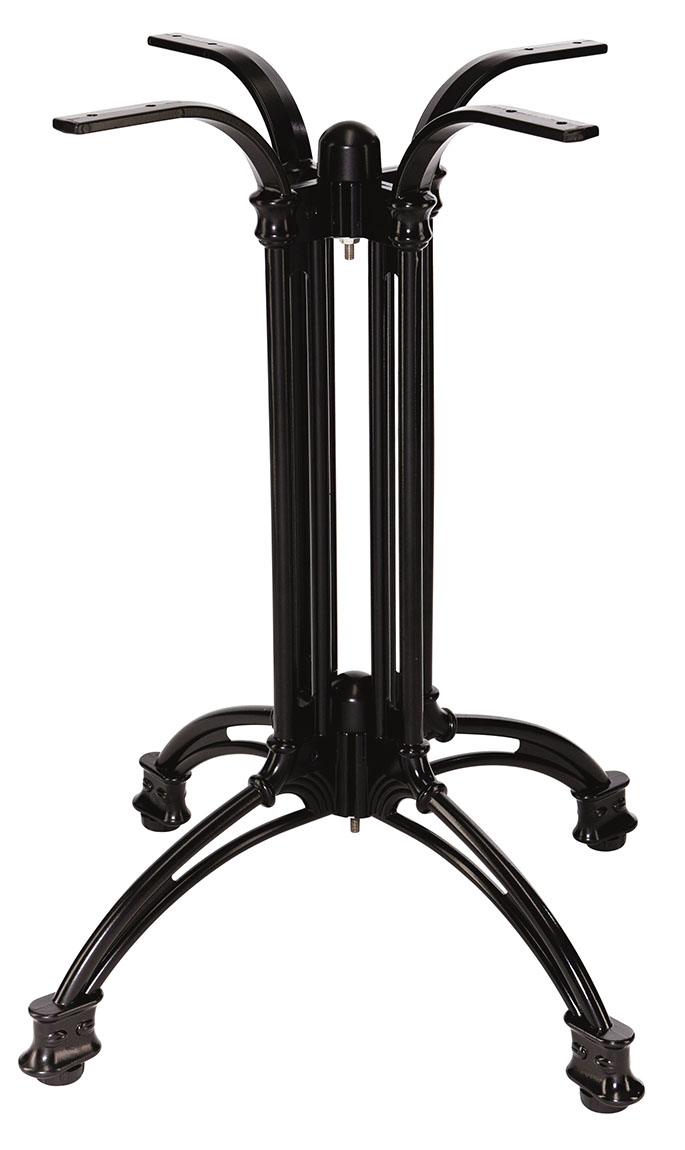 Aluminium tafelonderstel 70 cm hoog 4 poot