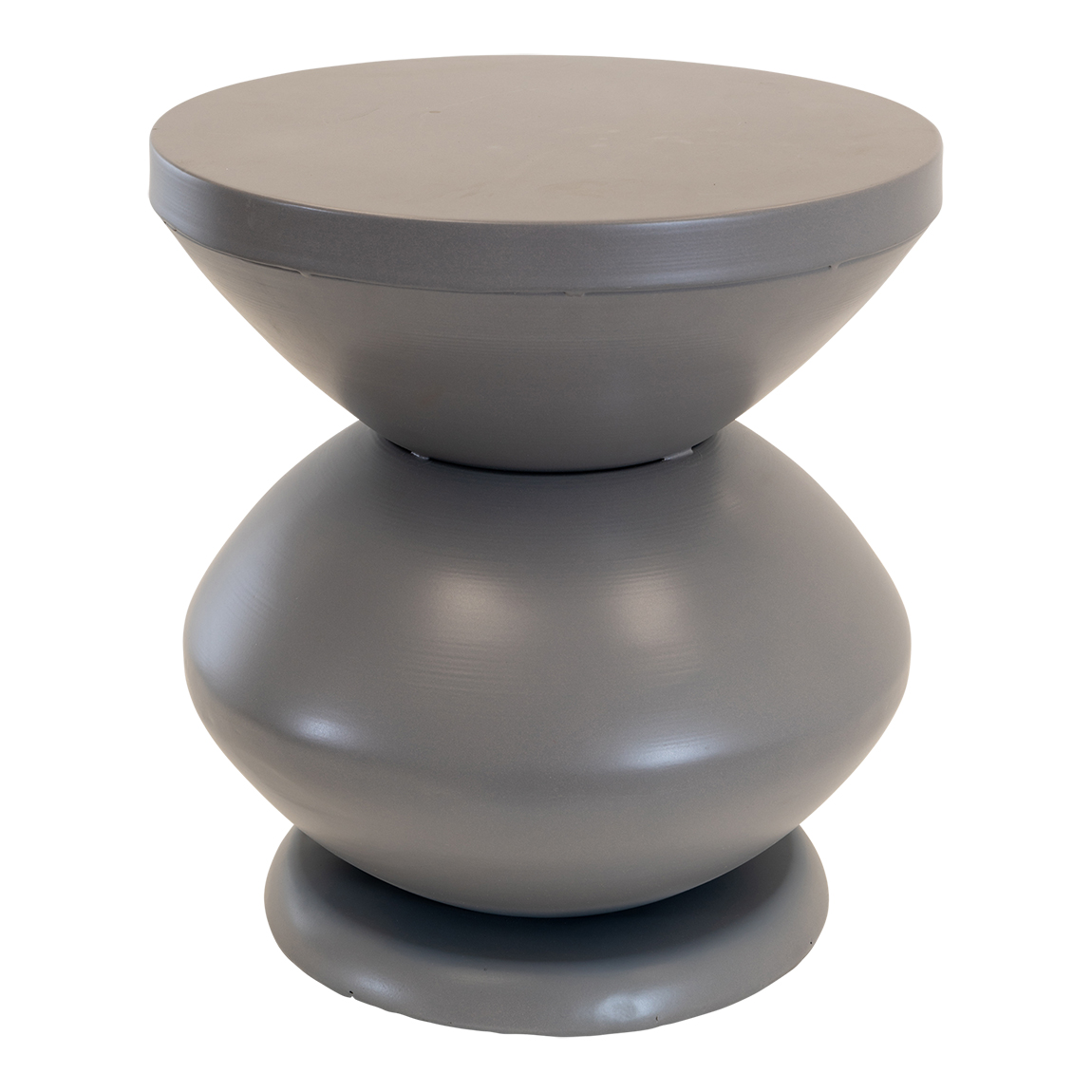 Bijzettafel louis metaal 35 cm grijs