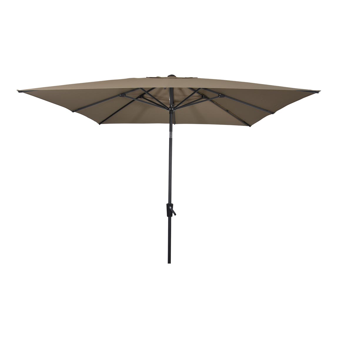 Parasol vierkant met molen taupe