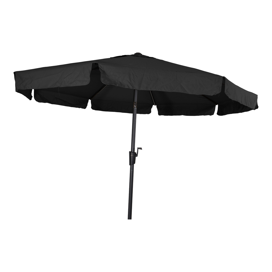 Parasol Libra rond 3 meter met molen kleur zwart