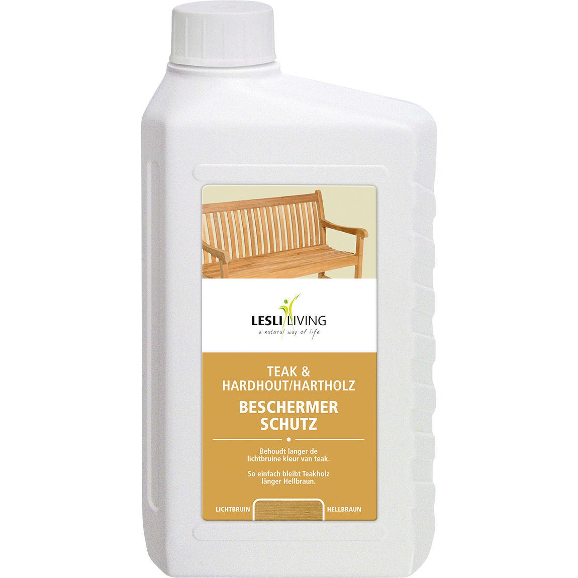 Teak en hardhout beschermer fles 1 liter