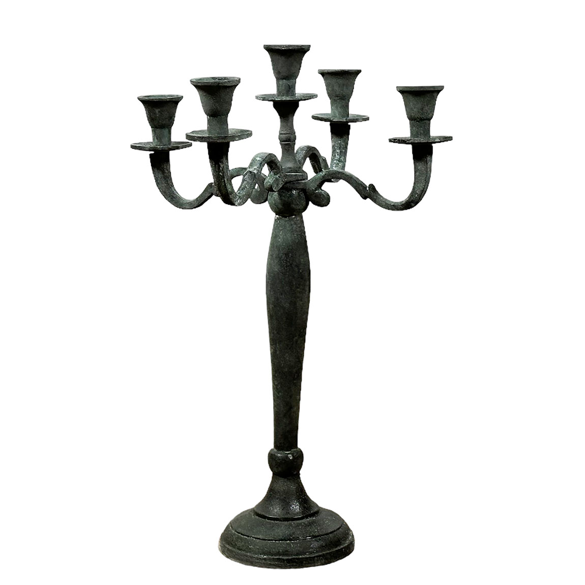 Kandelaar Shine aluminium antique look 41 cm