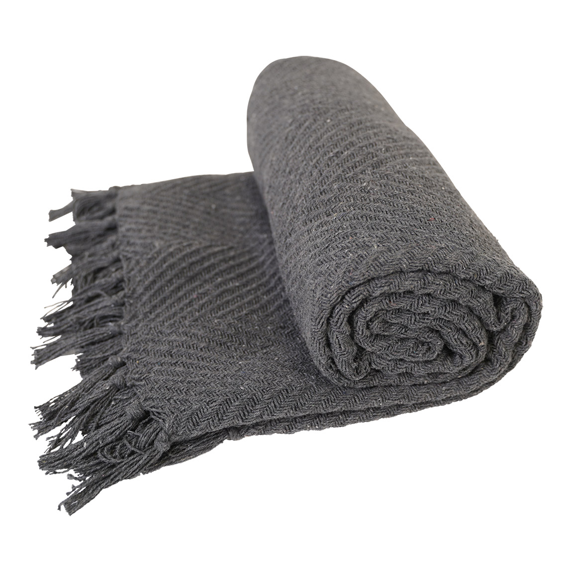 Plaid antraciet 125 x 150 cm