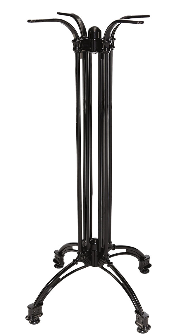 Aluminium statafelonderstel 108 cm hoog 4 poot