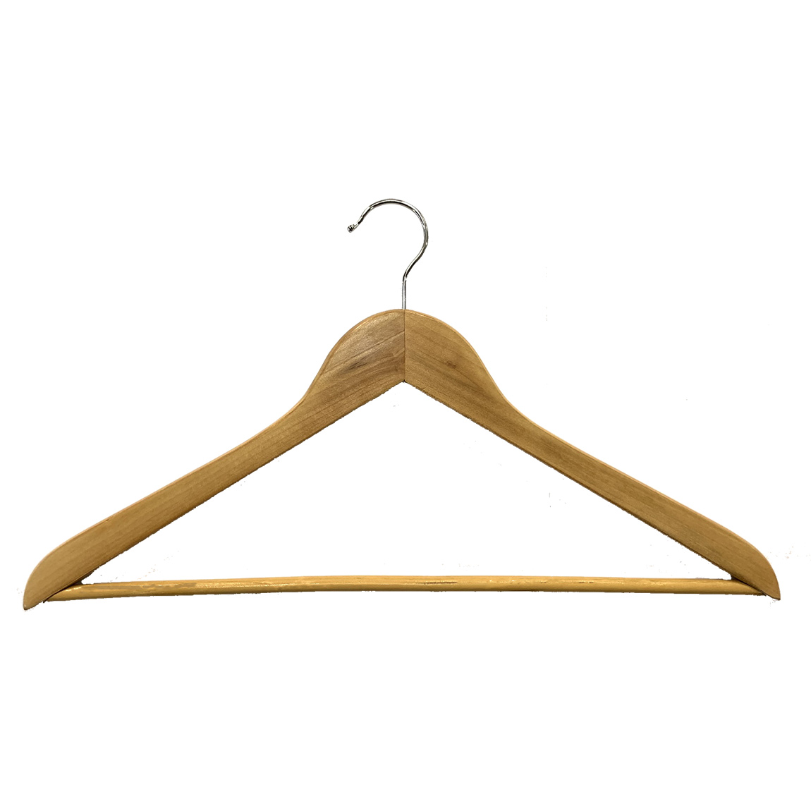 Kledinghanger hout driehoek met broeklat