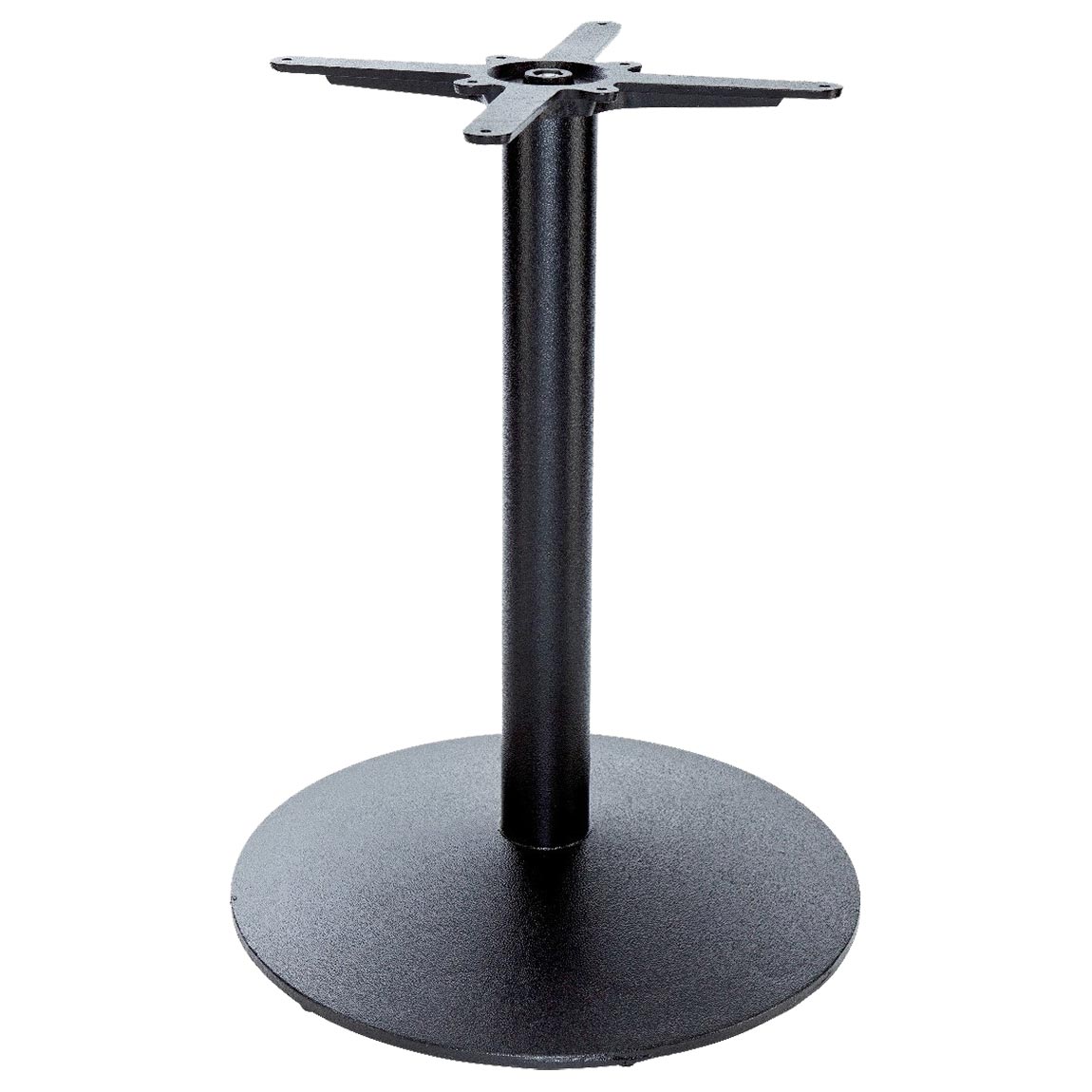 tafelpoot gietijzer met 55 cm bolle ronde voet 73 cm hoog