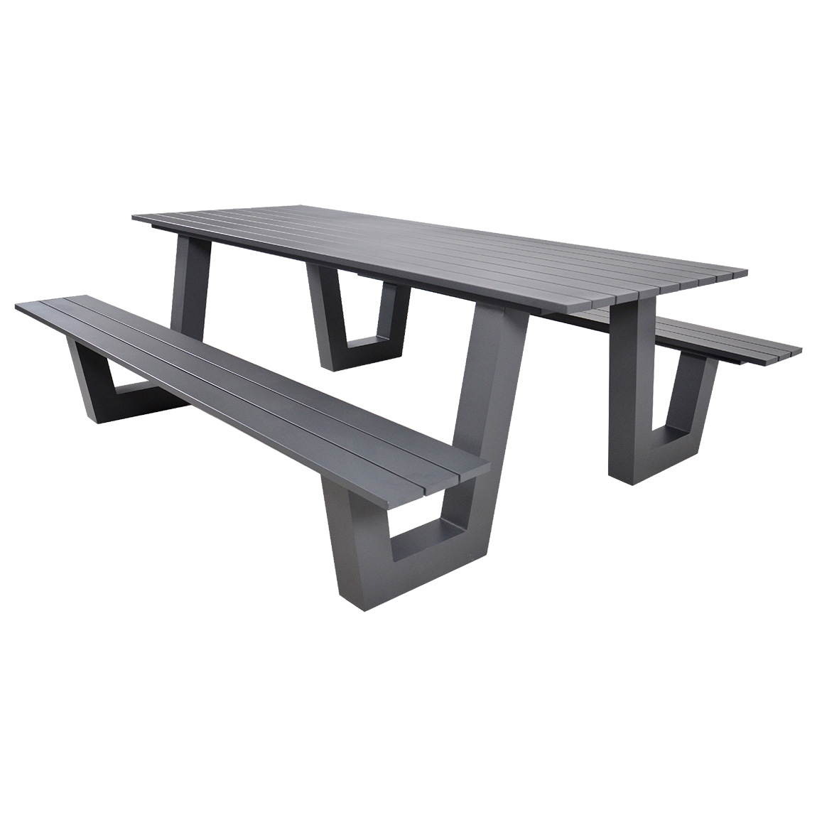 Picknickset Breeze aluminium kleur antraciet