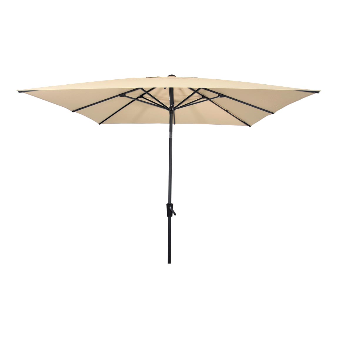 Parasol vierkant met molen ecru