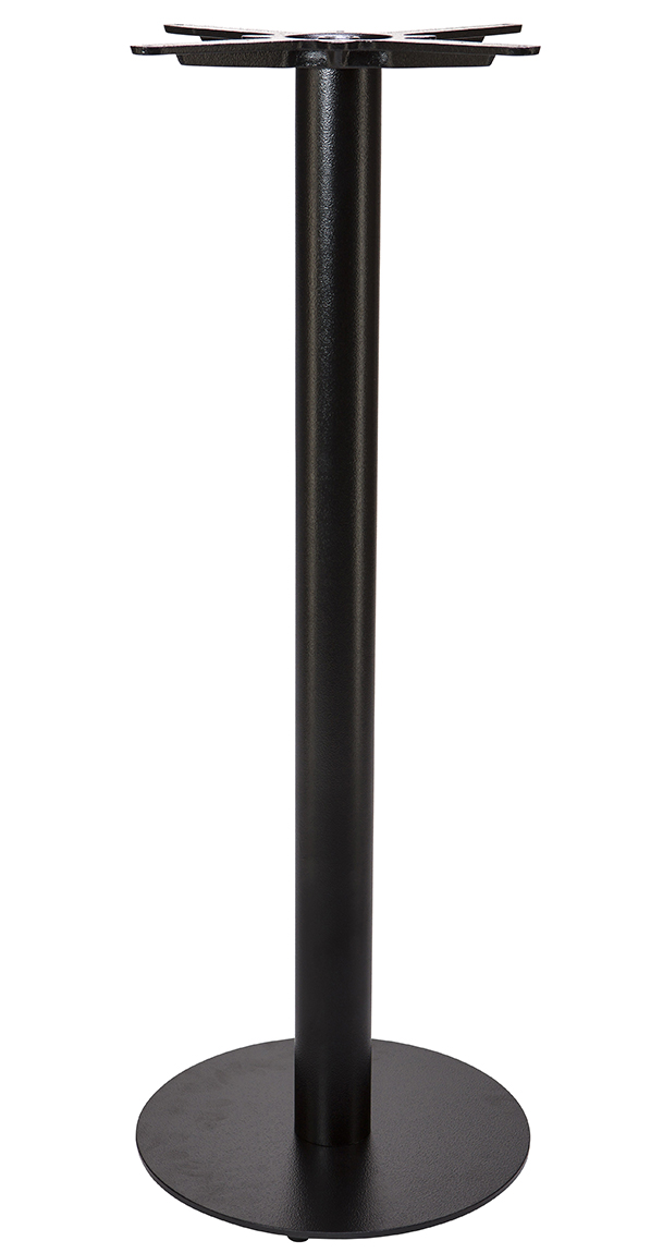 Statafelonderstel metaal met 40 cm ronde voet 108 cm hoog