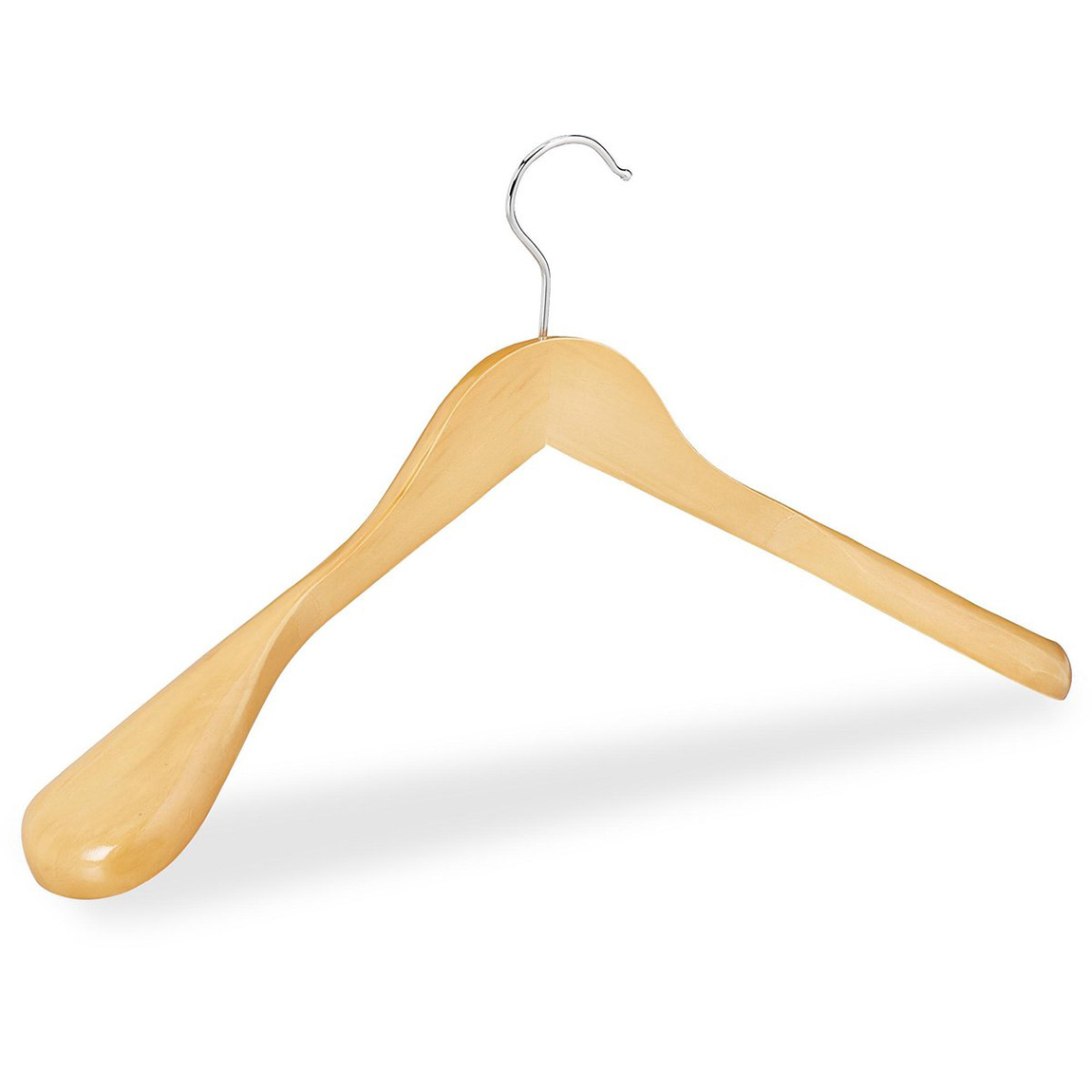 Kledinghanger hout driehoek met schouderstuk