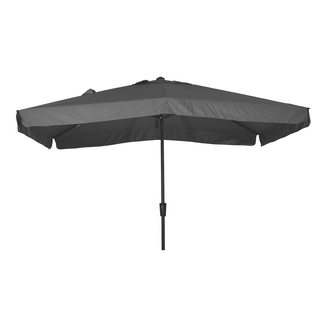 Parasol Libra rechthoek 3 x 2 meter met molen kleur grijs