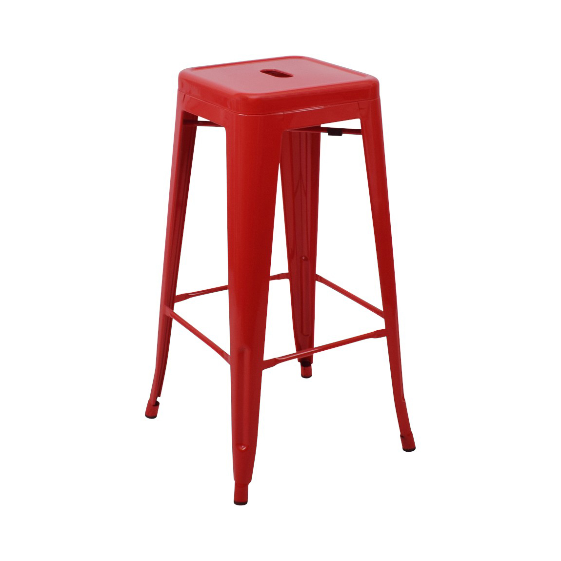 Industriële stapelbare barkruk - rood