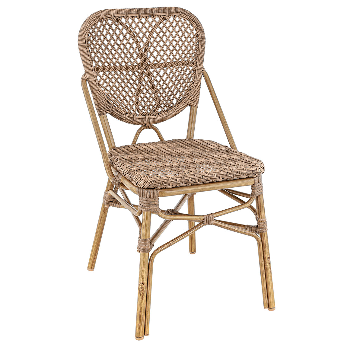 DAX terrasstoel | bamboe look | Karamel