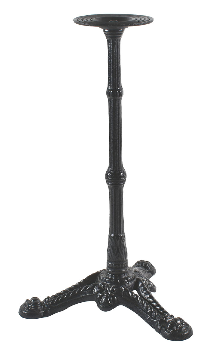 Tafelonderstel gietijzer 1 poot zwart model parijs