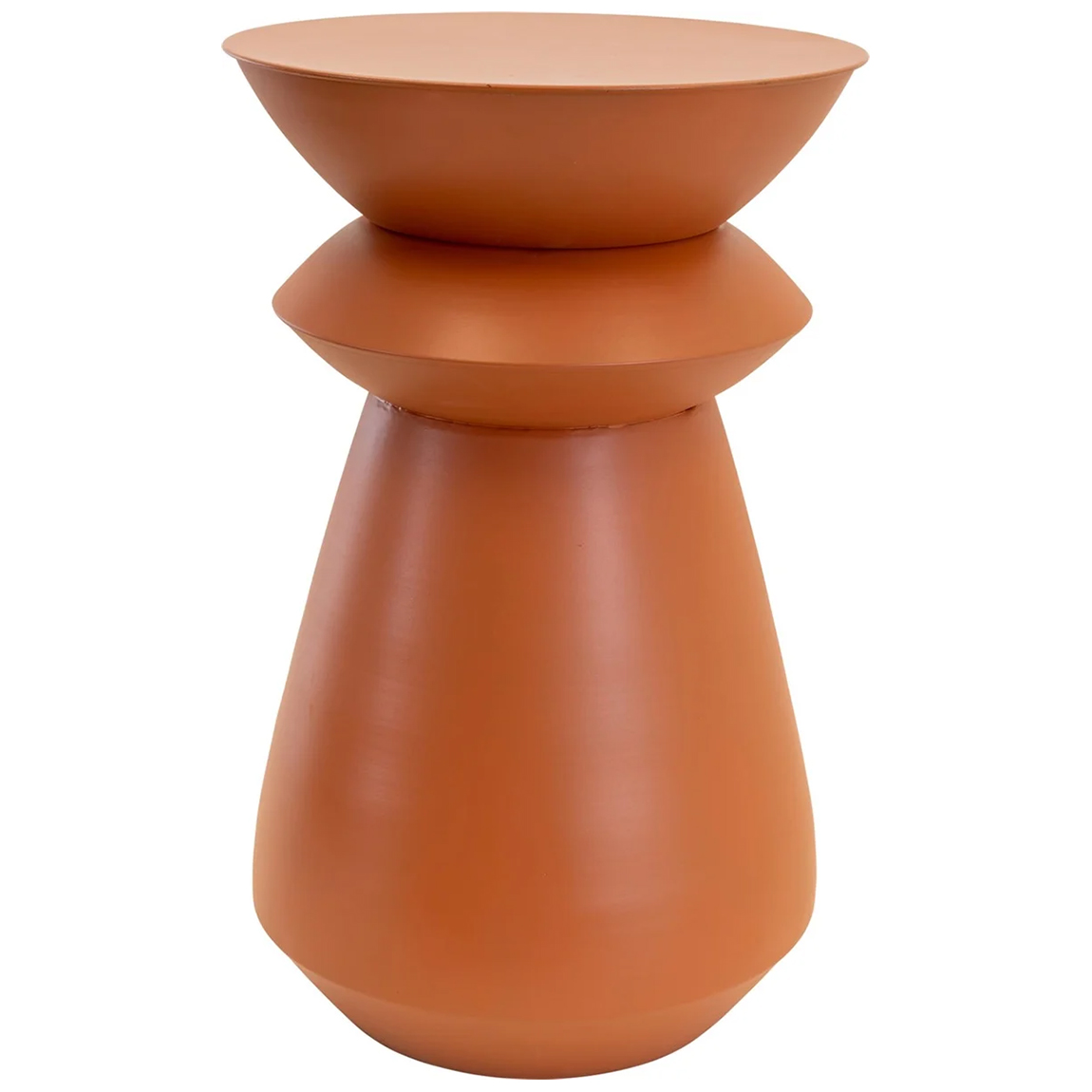 Bijzettafel louis metaal 34 cm oranje