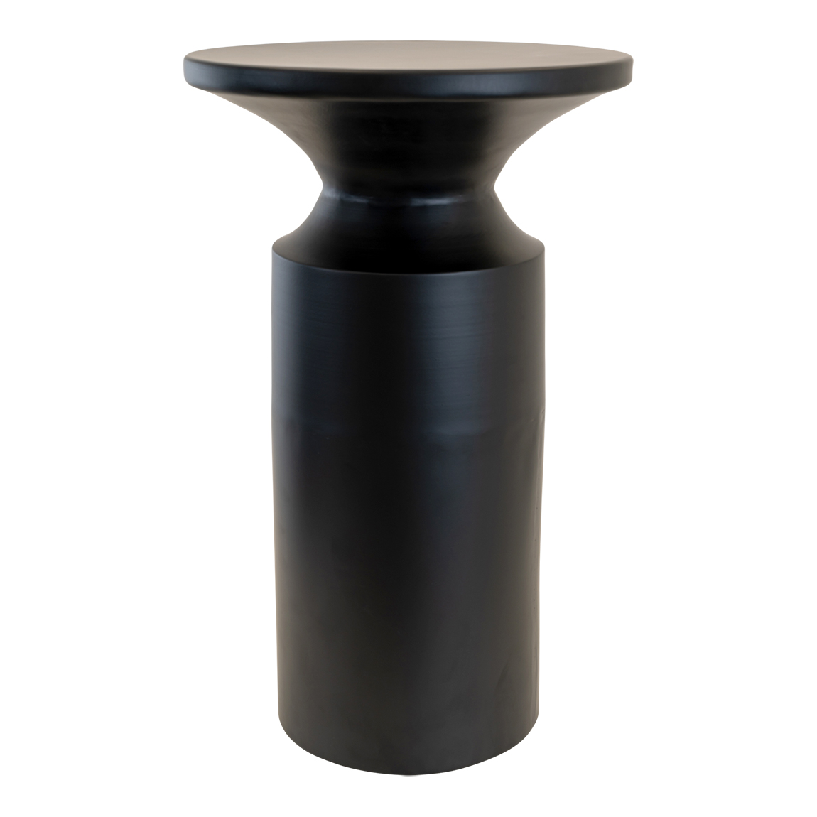 Bijzettafel louis metaal 33 cm zwart