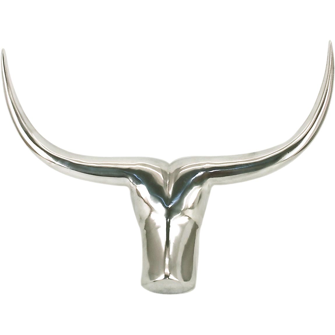 Muurdecoratie stier aluminium 53 x 39 cm