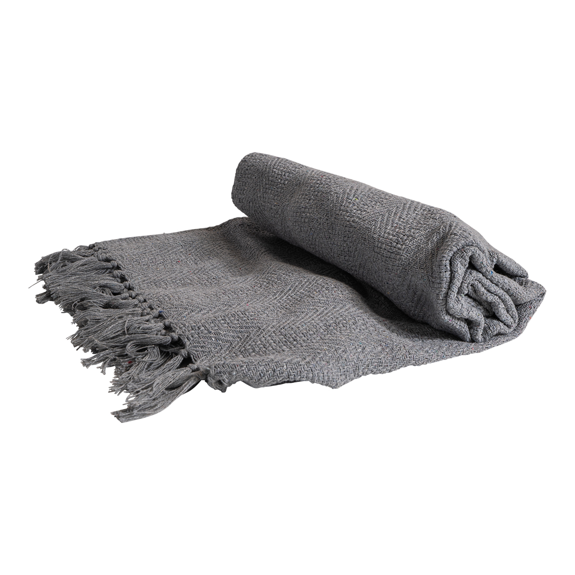 Plaid grijs 125 x 150 cm