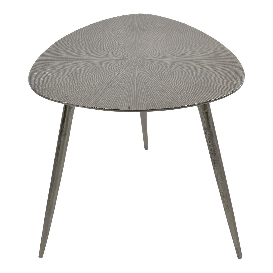 Bijzettafel shine brush aluminium 42 cm hoog