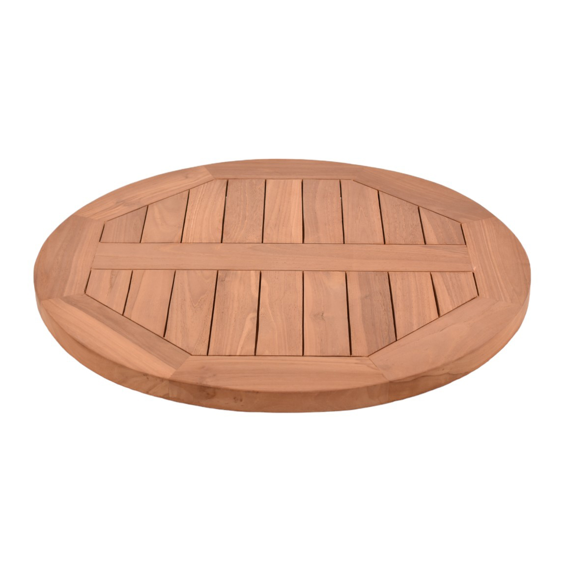 Teakhouten tafelblad rond 60 cm