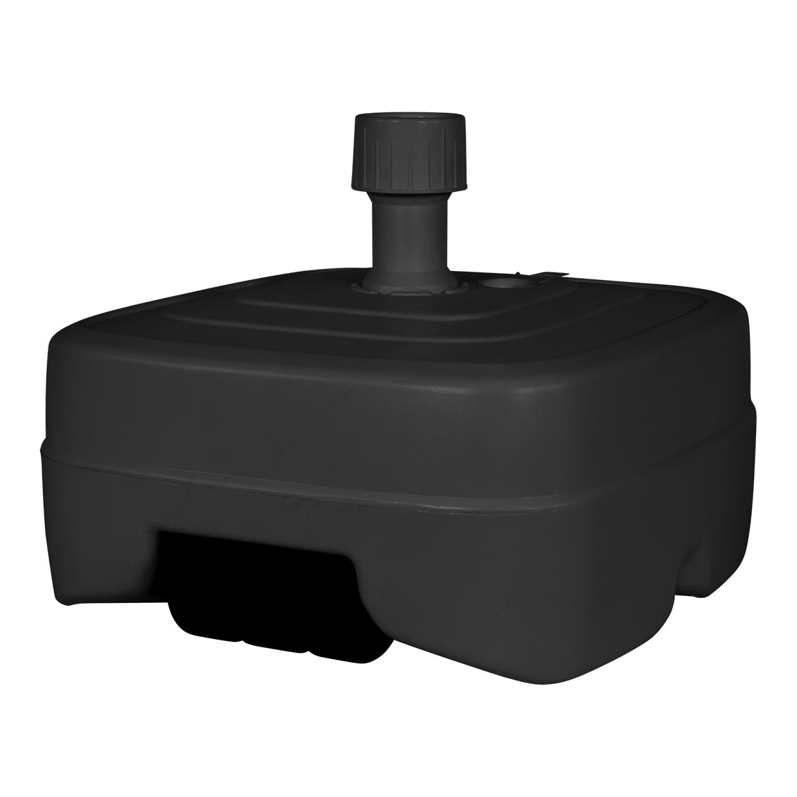 Parasolvoet verrijdbaar antraciet kunststof vulbaar tot 50 liter